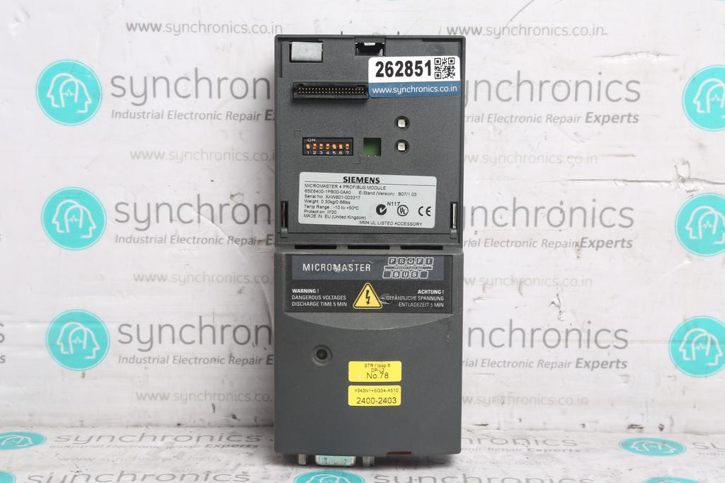 MICROMASTER 4 PROFIBUS MODULE 6SE6400-1PB00-0AA0