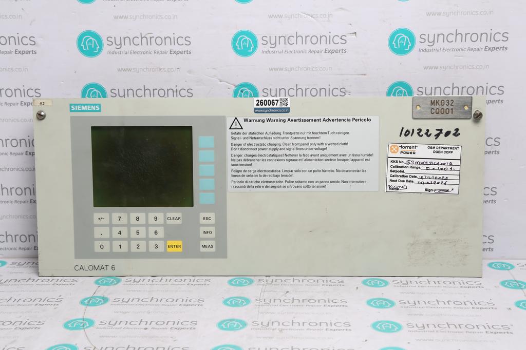 GAS ANALYZER DISPLAY CALOMAT 6 C79165A3042B18