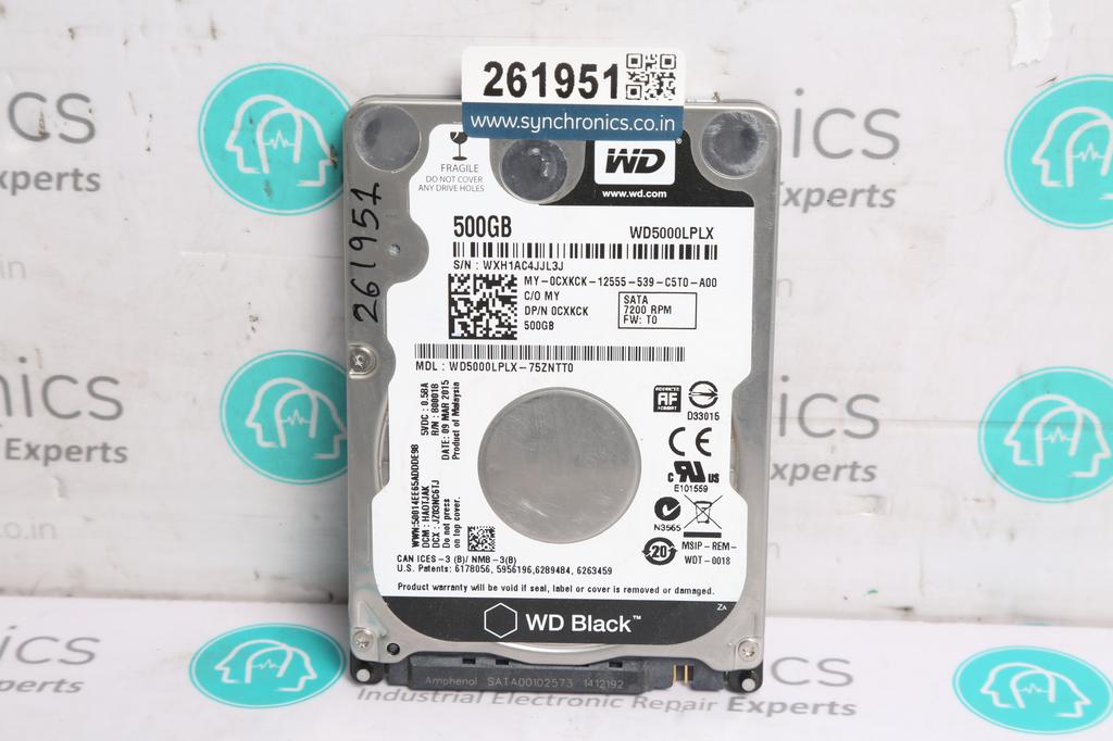 INTERNAL HARD DRIVE WD5000LPLX-75ZNTT0